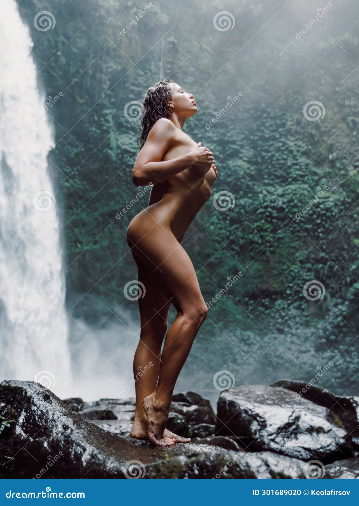 angela cavallo add nude waterfall photo