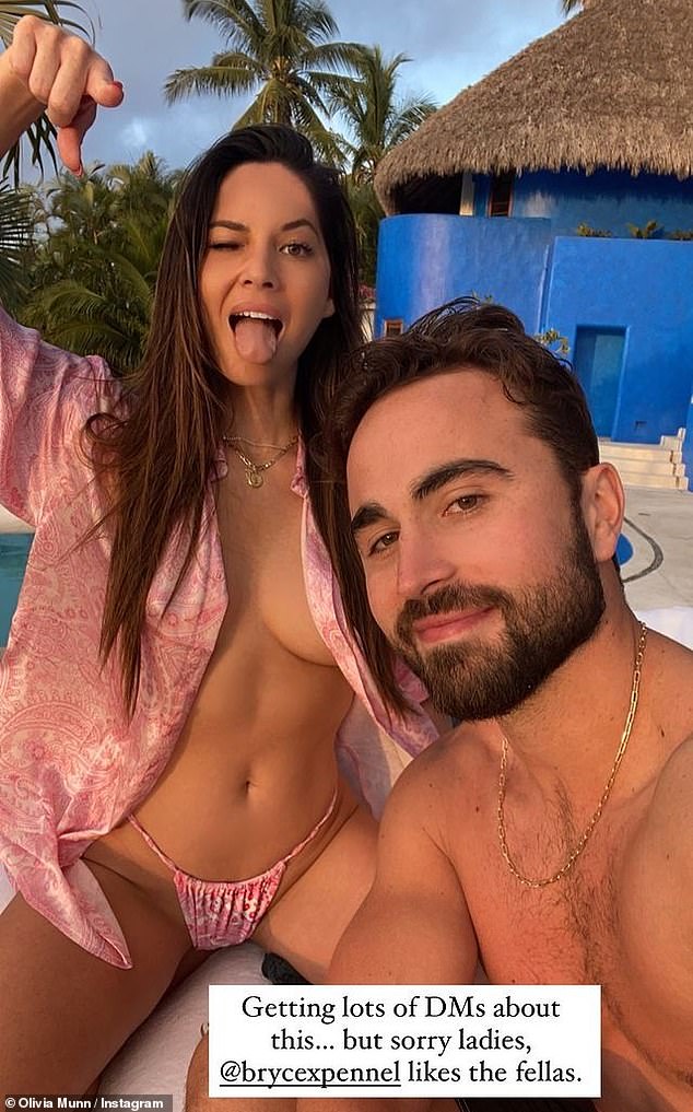 bailey lonergan add olivia munn topless photo